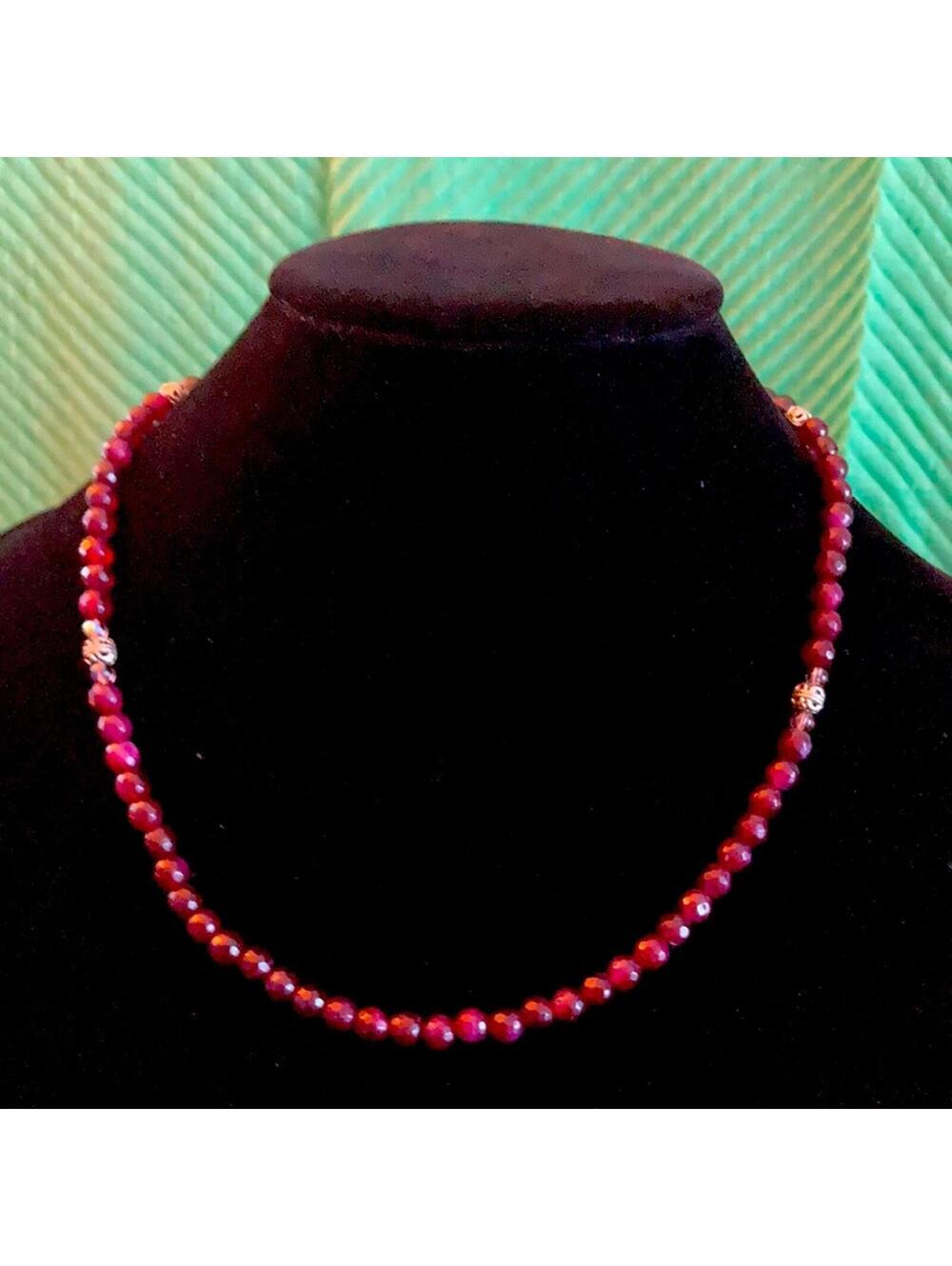 21” Purple Carnelian necklace
